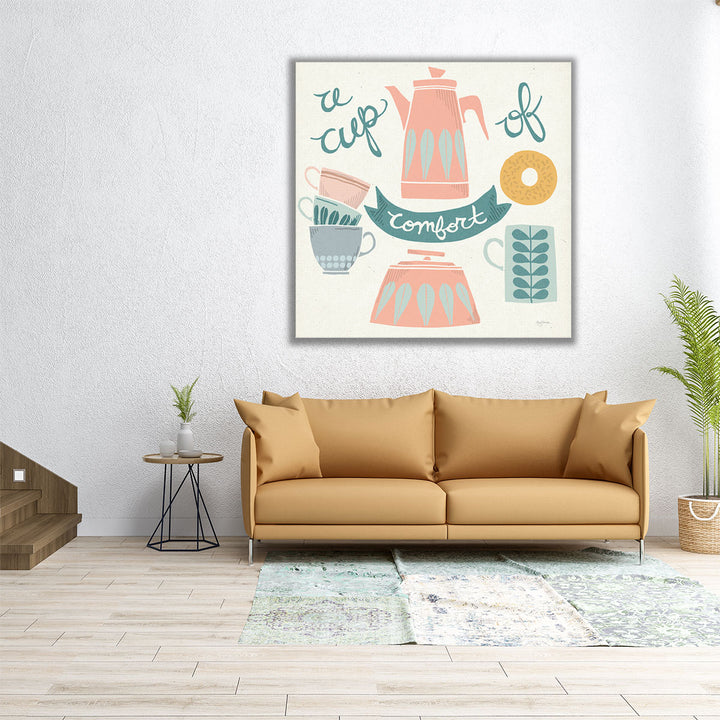 24x24 Canvas Print minimalist tea design