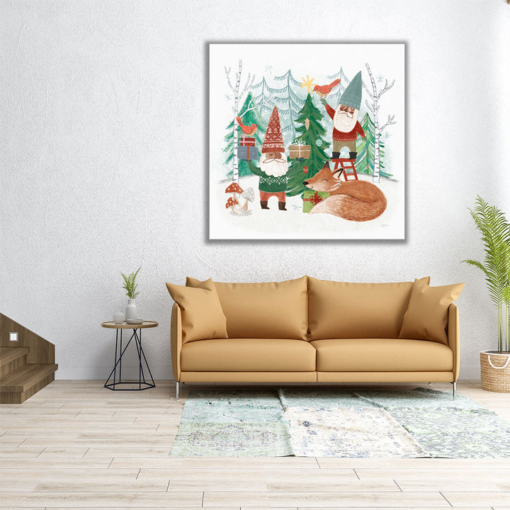 Woodland Gnomes VI - Canvas Print Wall Art