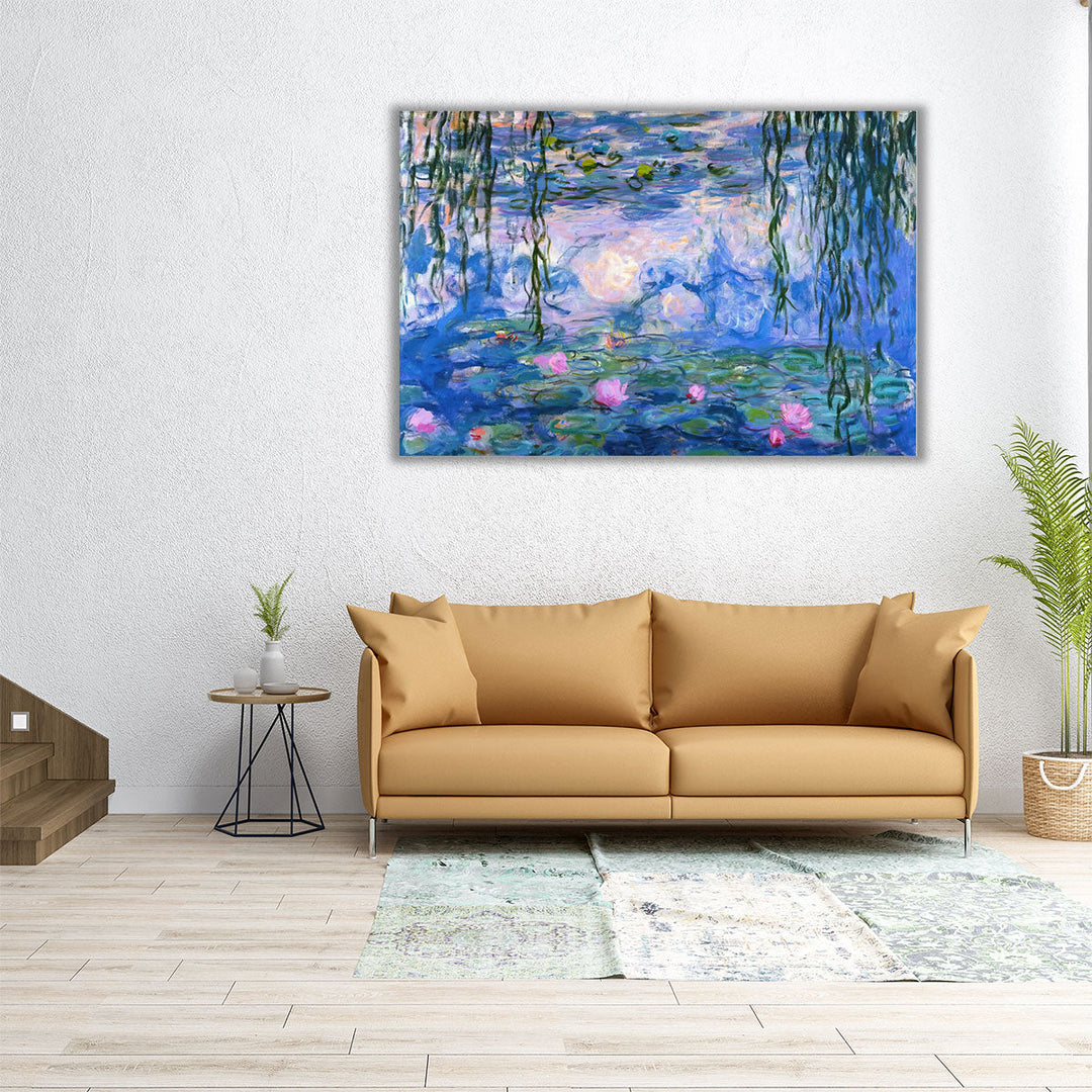 abstract wall art floral composition