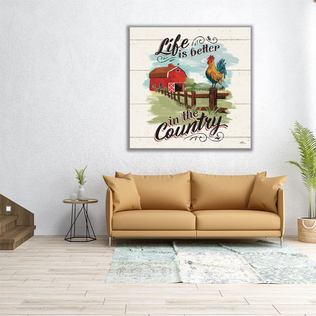 Farm Life III- Canvas Print Wall Art