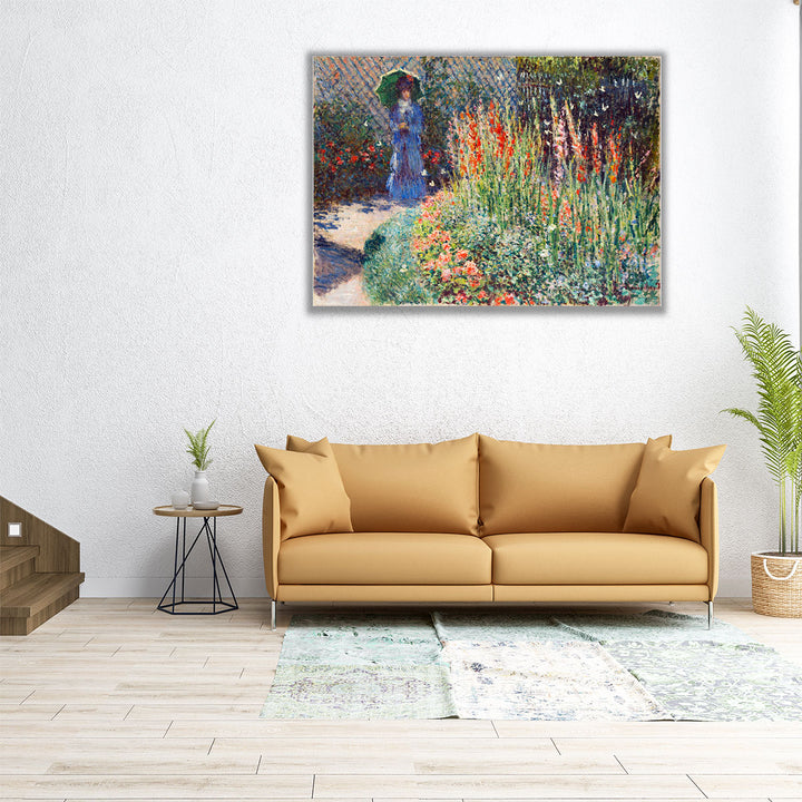 Rounded Flower Bed, 1876 - Canvas Print Wall Art