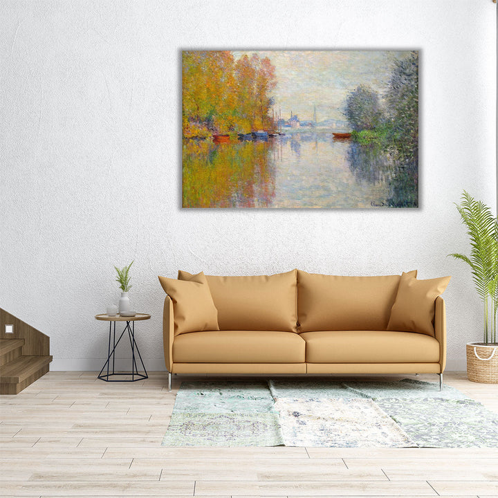 Autumn on the Seine at Argenteuil, 1873 - Canvas Print Wall Art