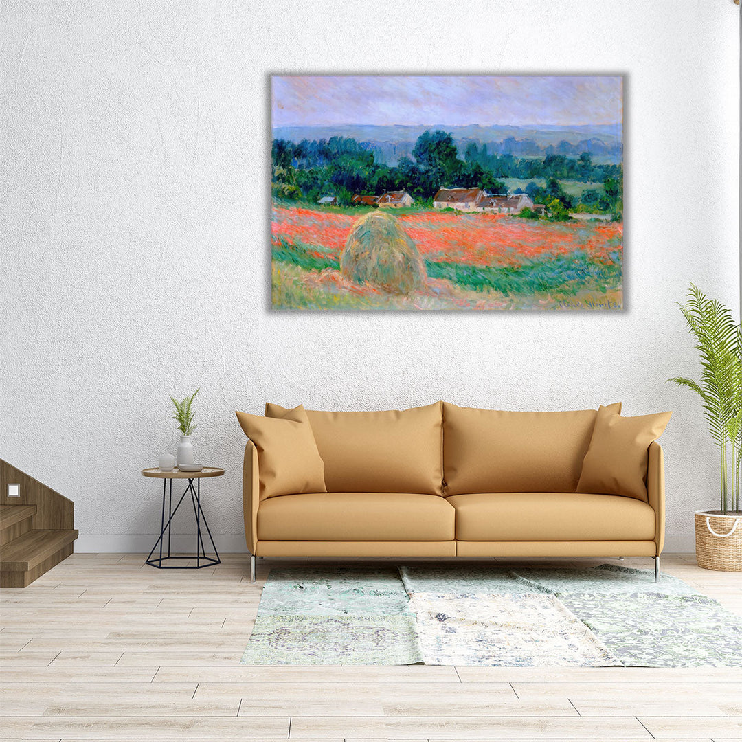 Haystack at Giverny, 1886 - Canvas Print Wall Art