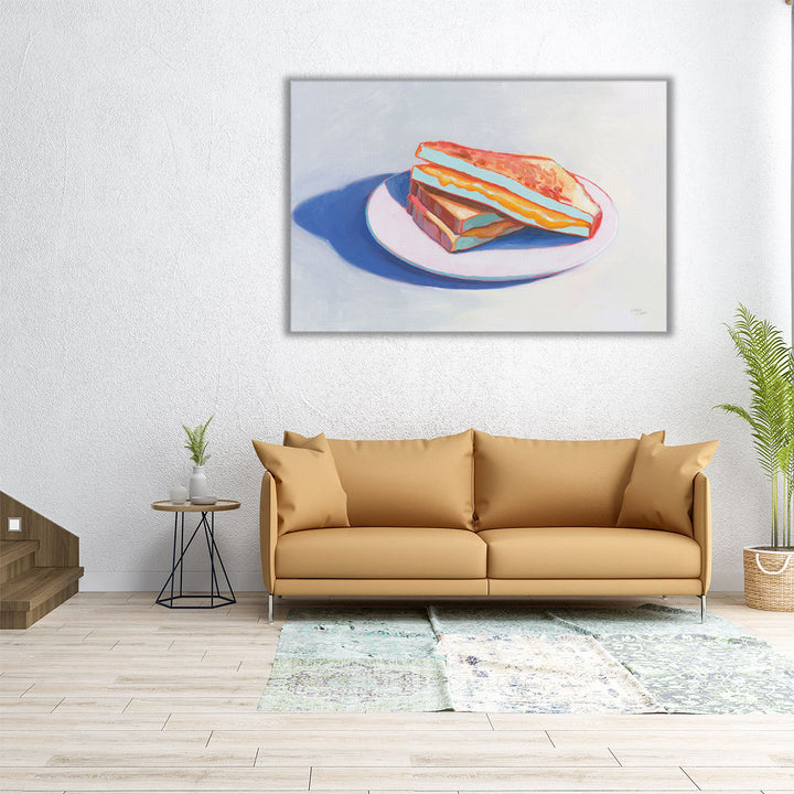 24x16 canvas print – stacked bread slices