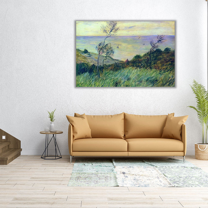 Cliffs of Varengeville, Gust of Wind, 1882 - Canvas Print Wall Art