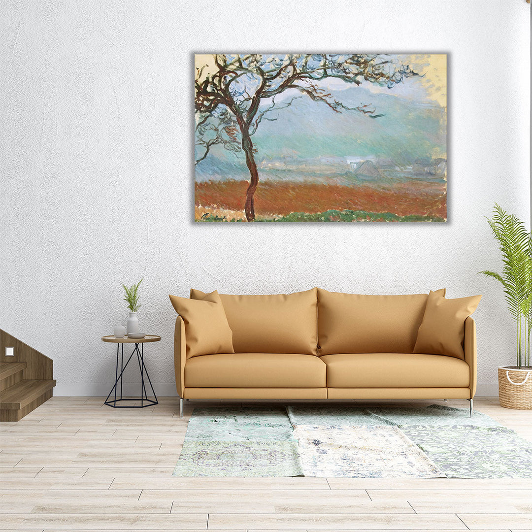 Landscape at Giverny, 1887 - Canvas Print Wall Art