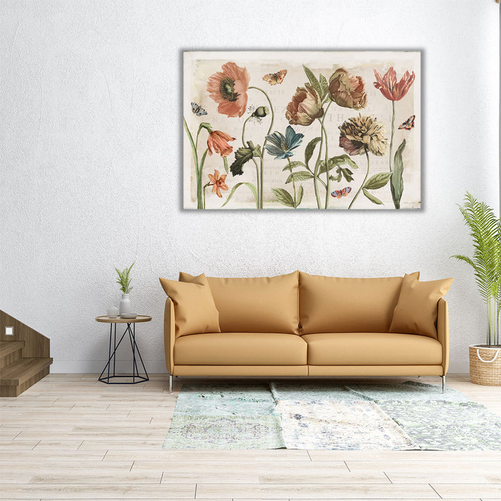 Antiquarian Blooms I - Canvas Print Wall Art