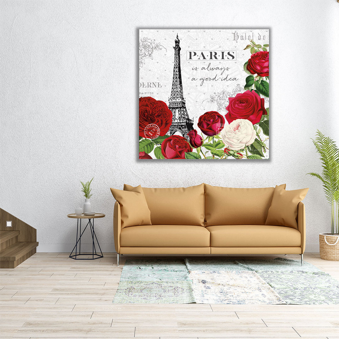 Rouge Paris II - Canvas Print Wall Art
