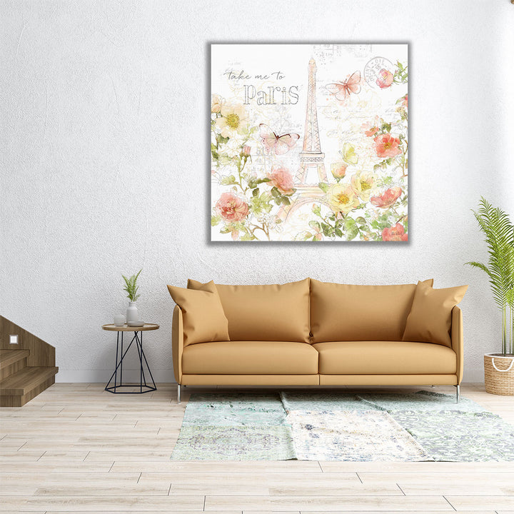 Painting Paris II - Canvas Print Wall Art