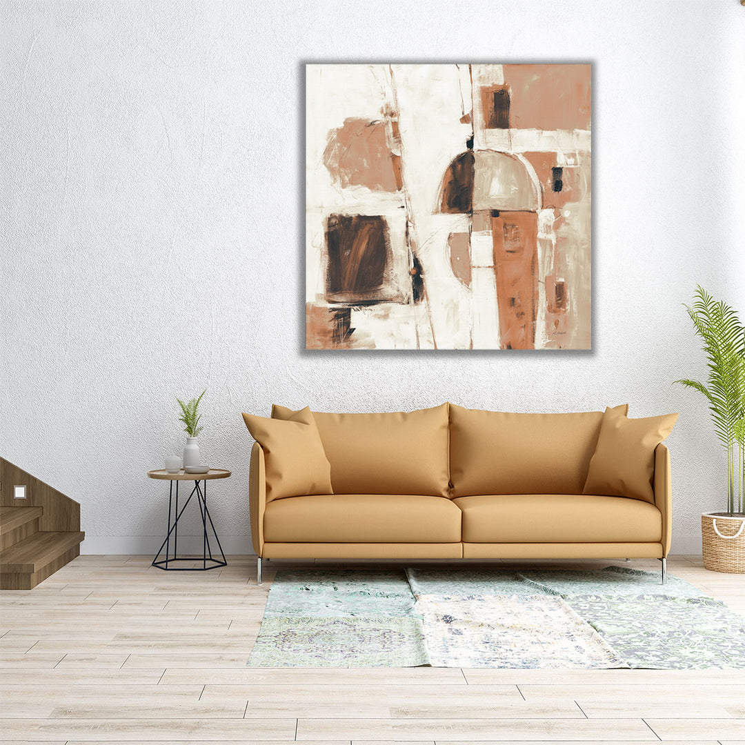 Down To The Street Neutral - Canvas Print Wall Art