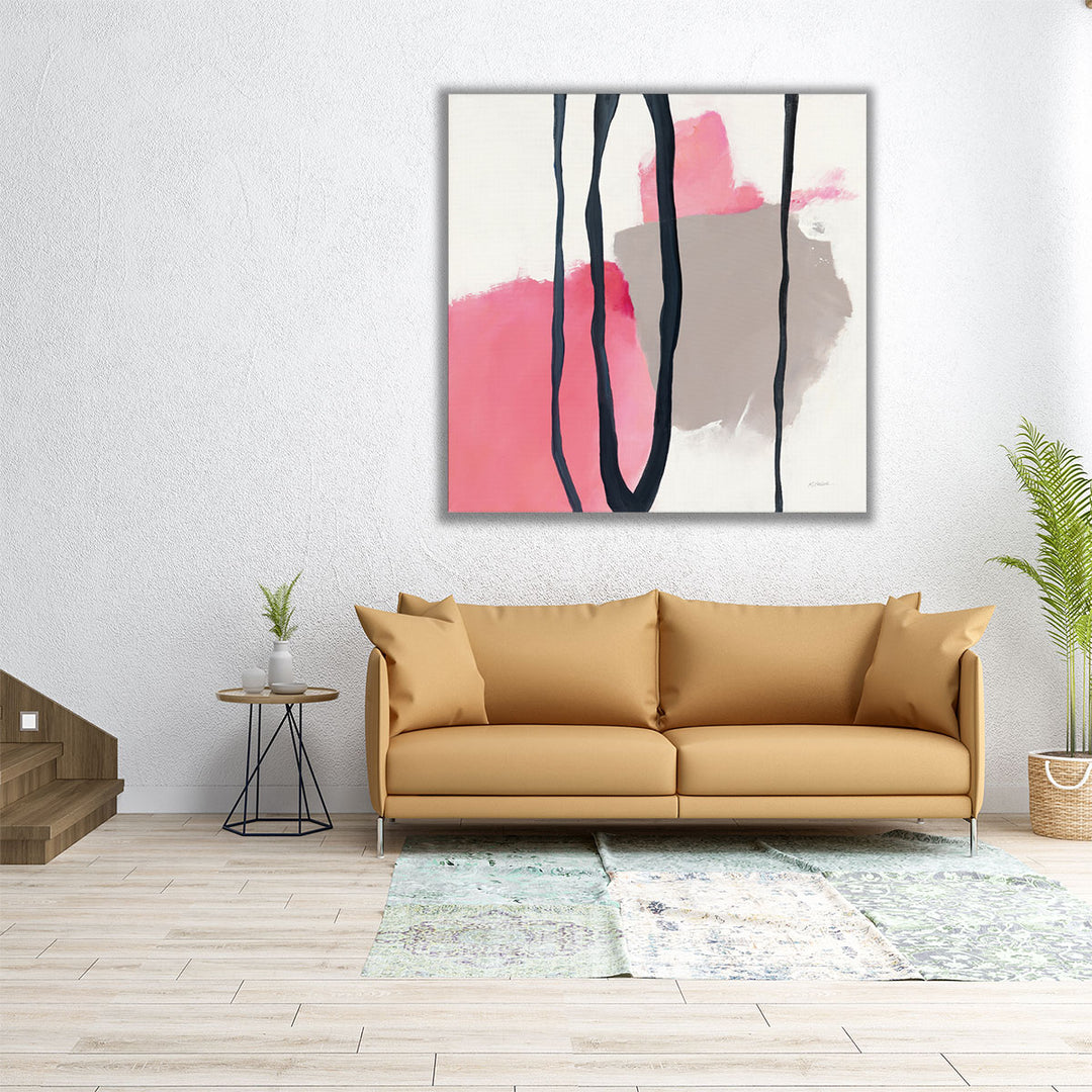 40x40 Wall Art – large square modern abstract in minimal style