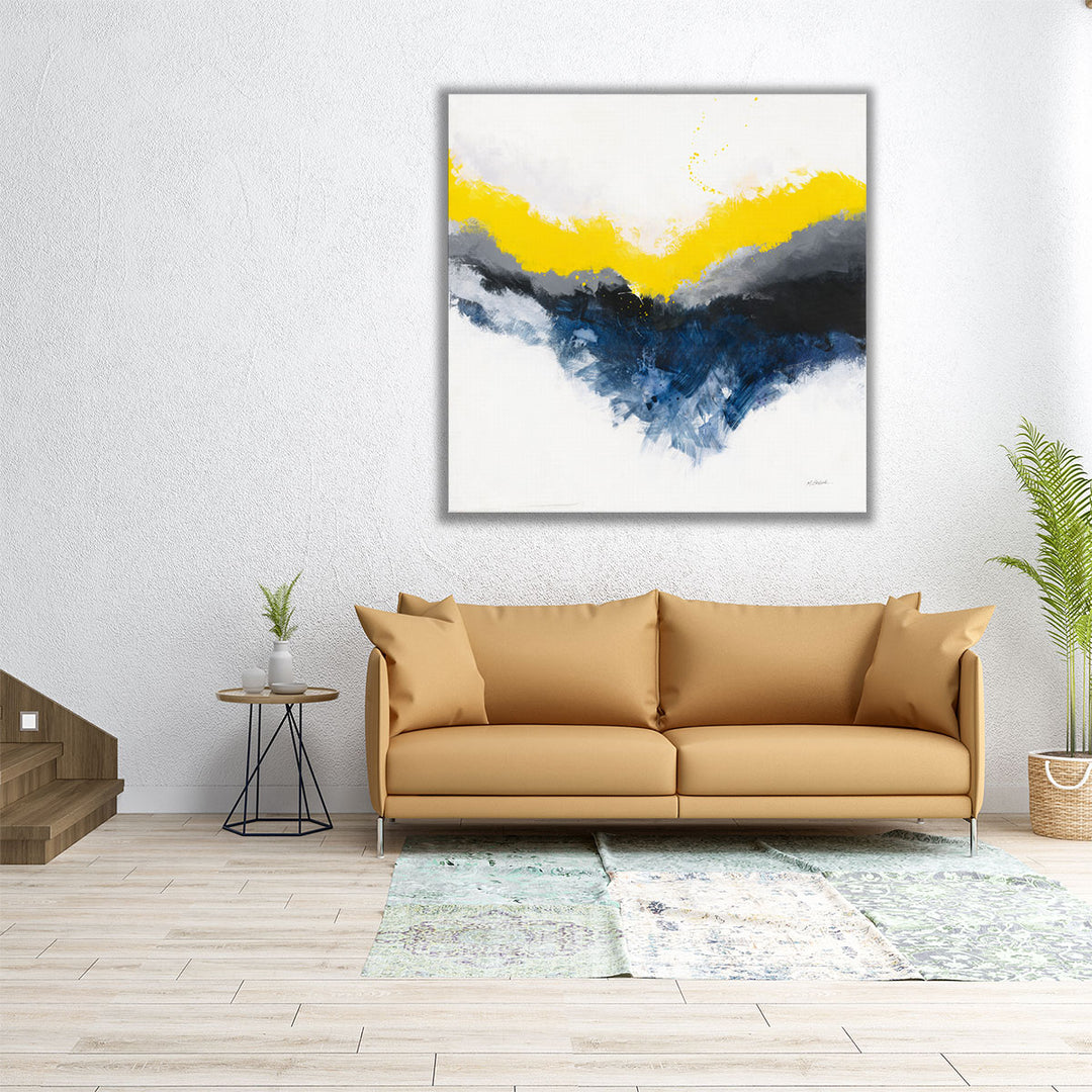 modern abstract square wall art display