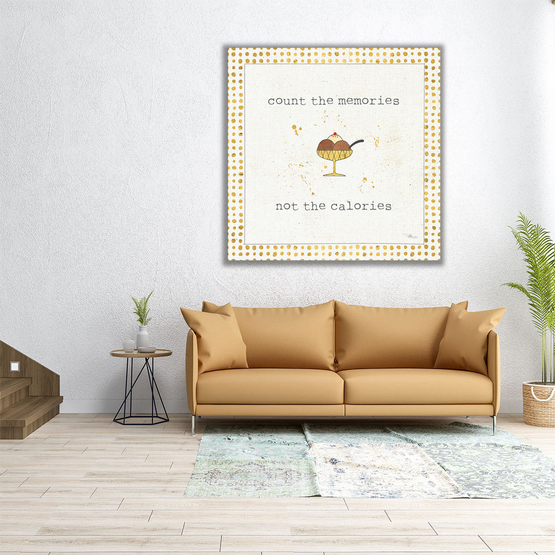 24x24 Canvas Print playful kitchen typography art