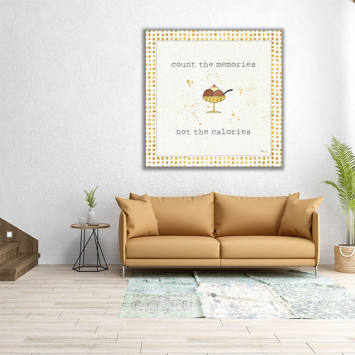 24x24 Canvas Print playful kitchen typography art