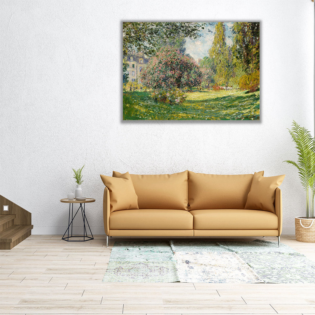 Landscape - The Parc Monceau, 1876 - Canvas Print Wall Art