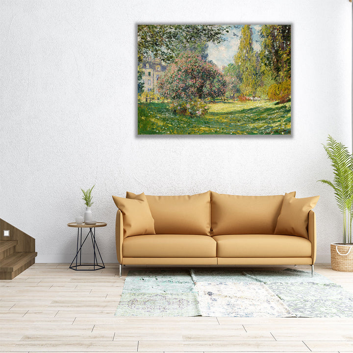 Landscape - The Parc Monceau, 1876 - Canvas Print Wall Art