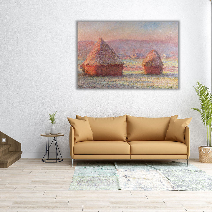 White Frost, Sunrise, 1889 - Canvas Print Wall Art