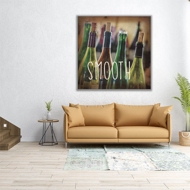 30x30 Canvas Print – dynamic wine typography art