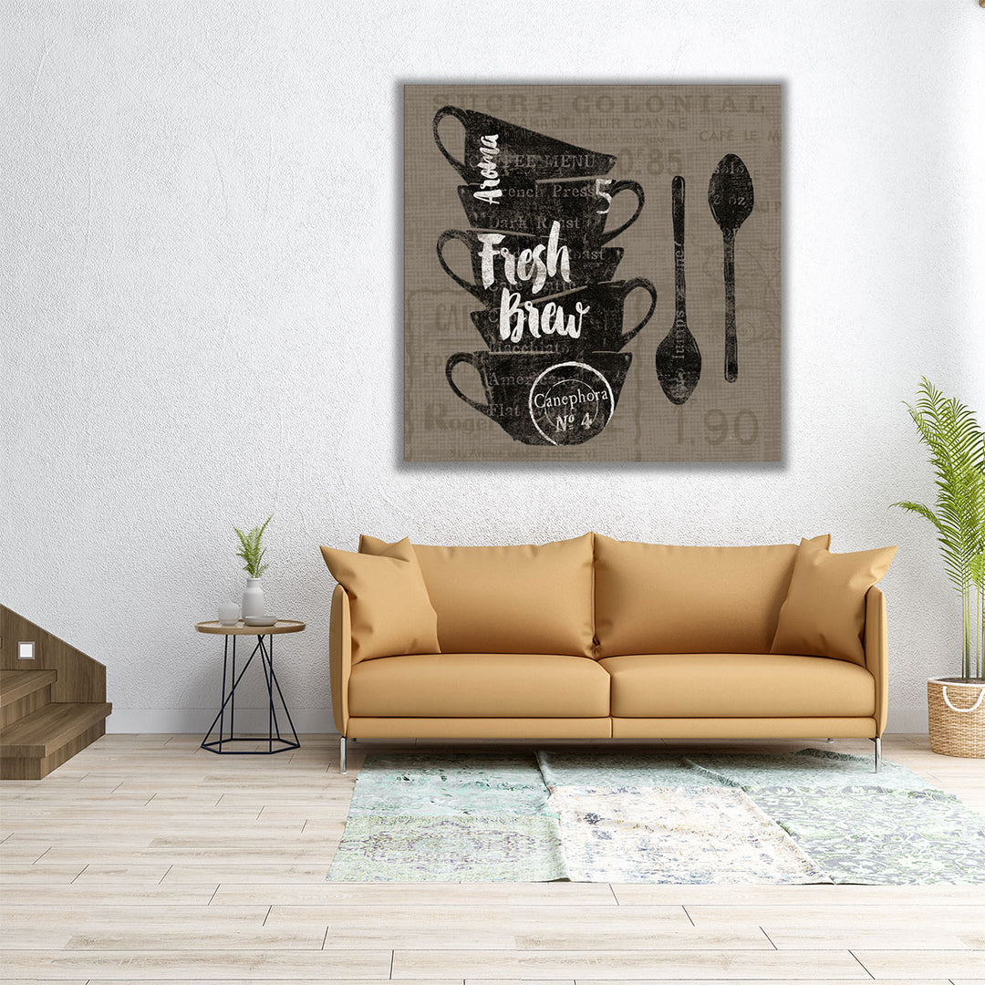 24x24 Canvas Print – sleek kitchen artwork