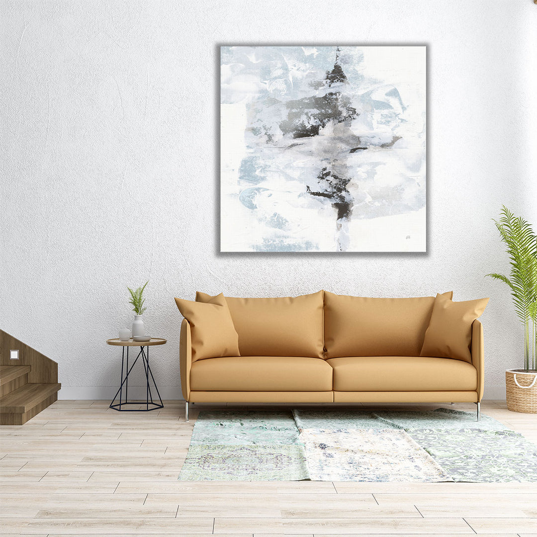 Layered Thinking I with Blue - Canvas Print Wall Art