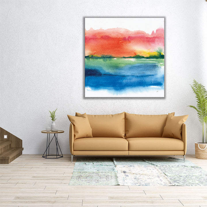 Jewel Waterway I - Canvas Print Wall Art
