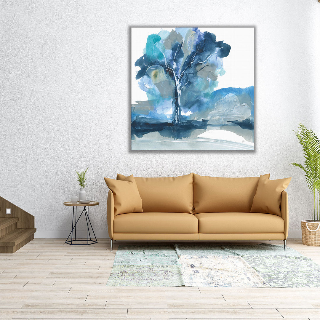 Blue Impasto II - Canvas Print Wall Art
