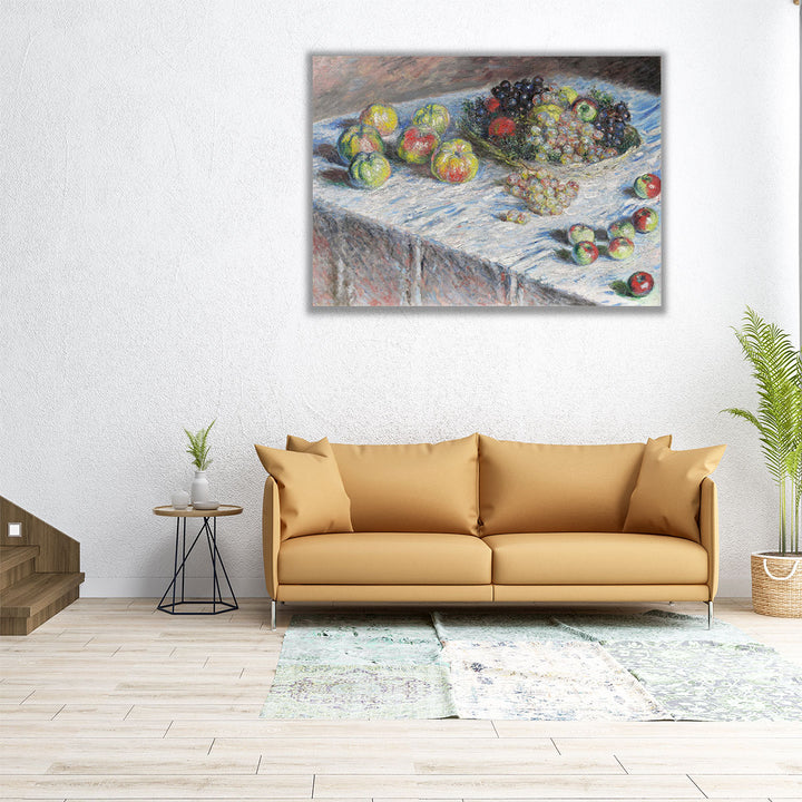 Apples and Grapes, 1880 - Canvas Print Wall Art