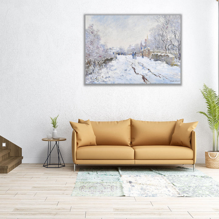 Snow at Argenteuil, 1874-1875 - Canvas Print Wall Art