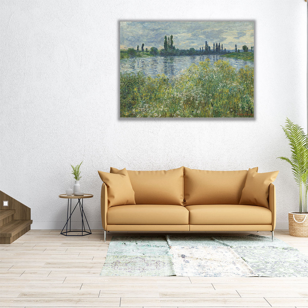 Banks of the Seine, Vetheuil, 1880 - Canvas Print Wall Art