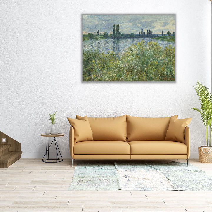 Banks of the Seine, Vetheuil, 1880 - Canvas Print Wall Art