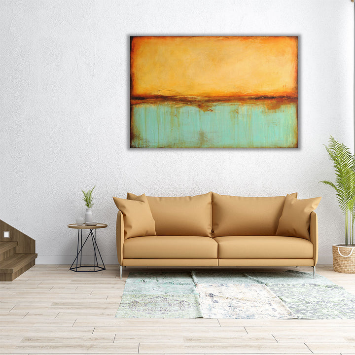 48×32 abstract canvas – vibrant color blend