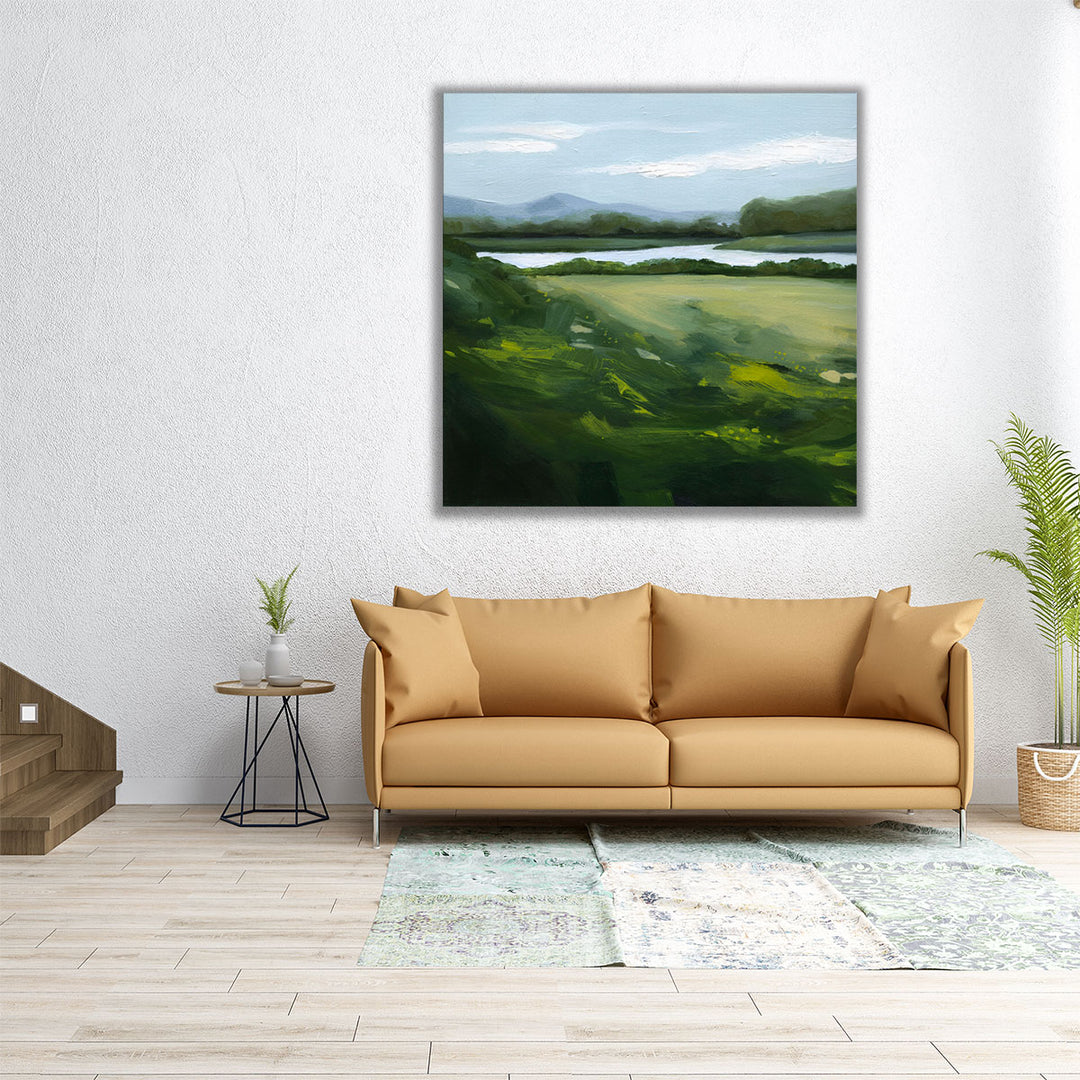 30x30 modern abstract painting with neutral tones