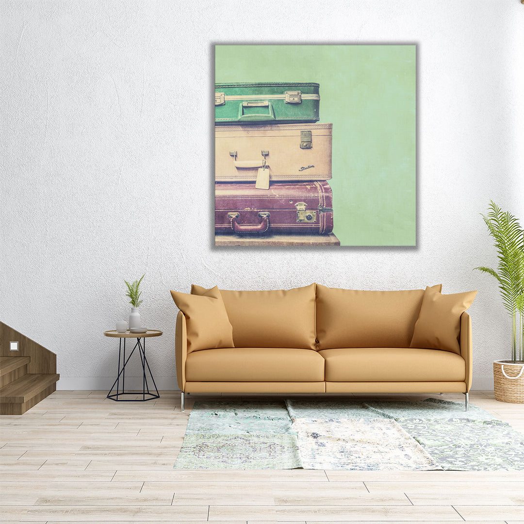 12×12 inch wrapped canvas in vintage decor