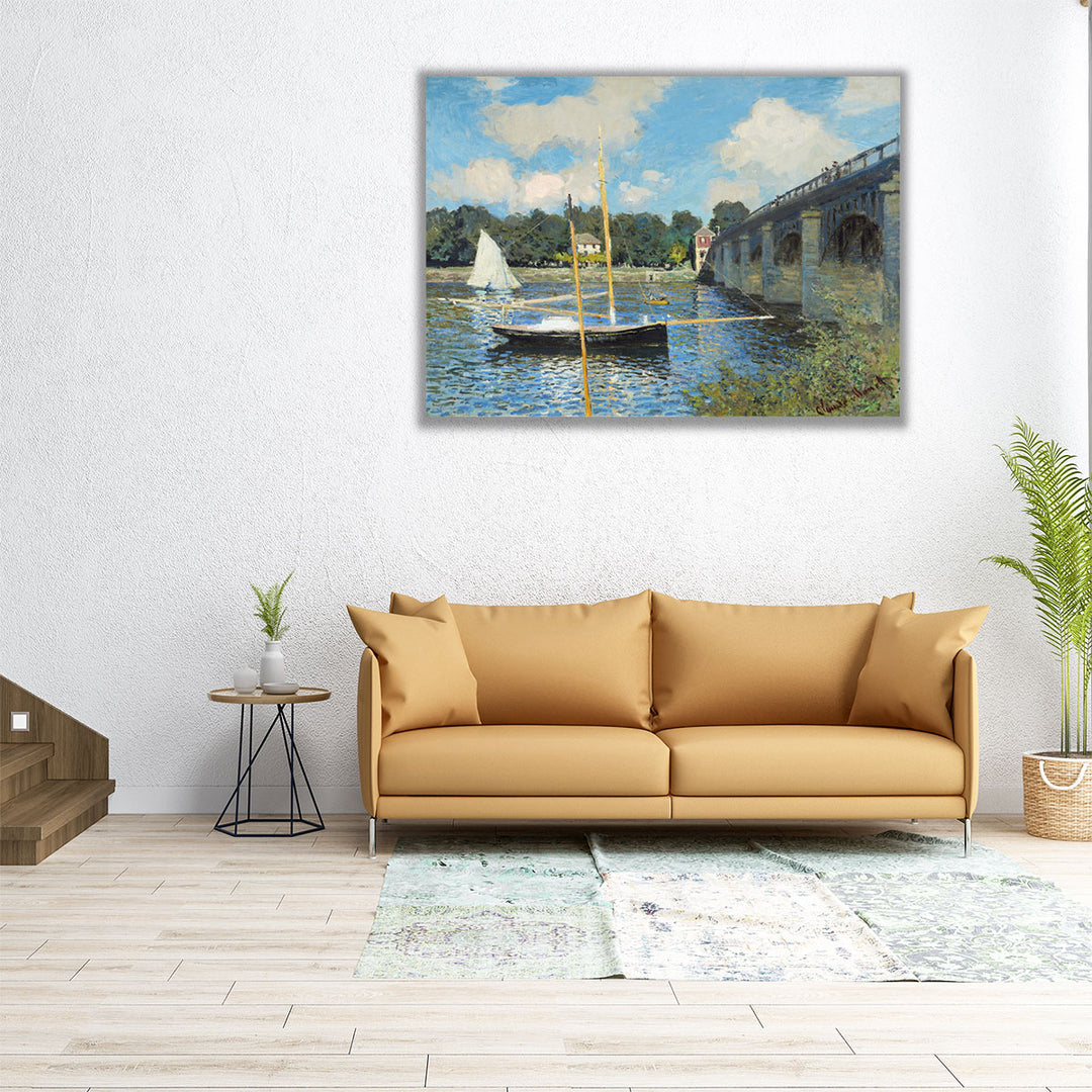 The Bridge at Argenteuil, 1874 - Canvas Print Wall Art