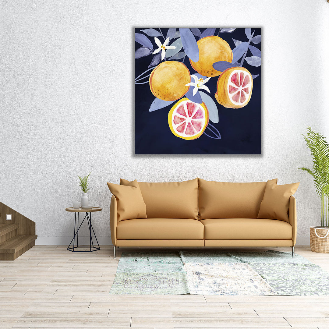 large kitchen art – modern citrus focal