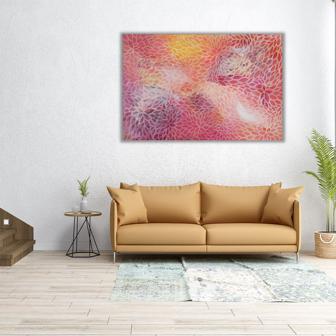 24×36 print – oversized pink bloom