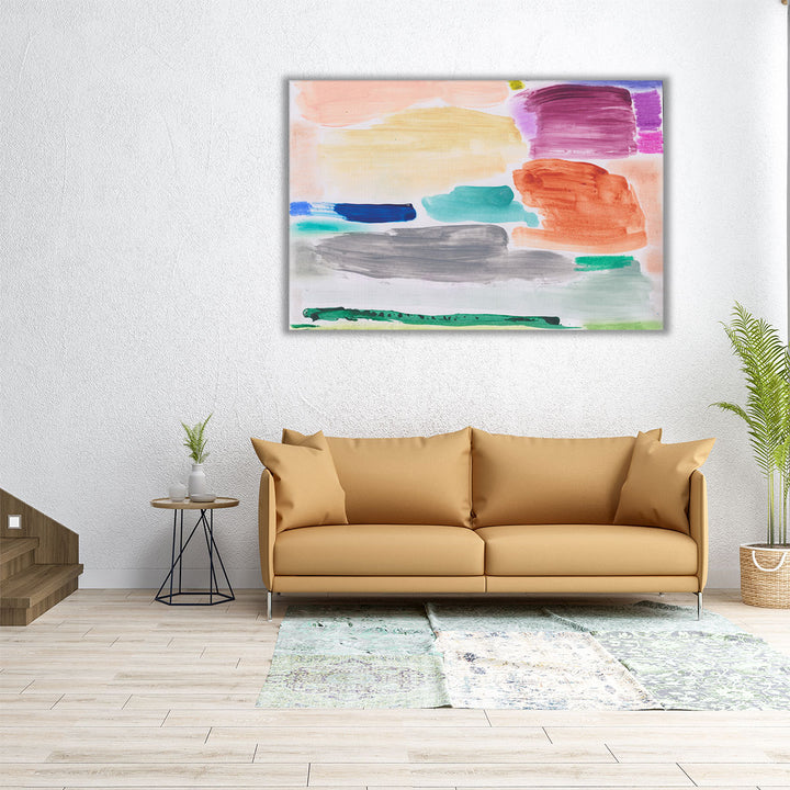 60x40 Wall Art – large framed artwork with colorful texture design