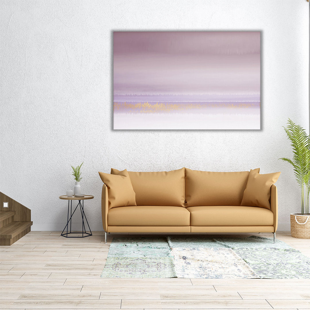 24x16 hallway canvas neutral lilac print