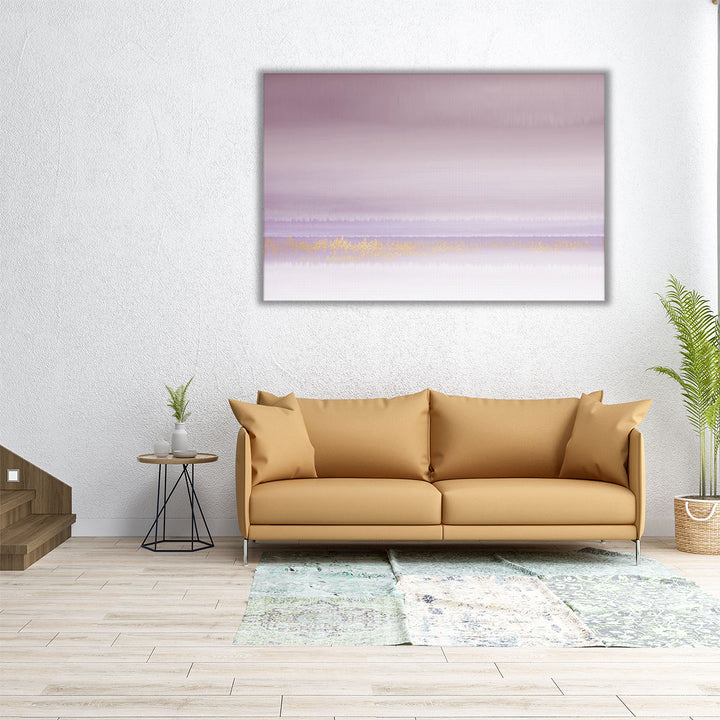 24x16 hallway canvas neutral lilac print