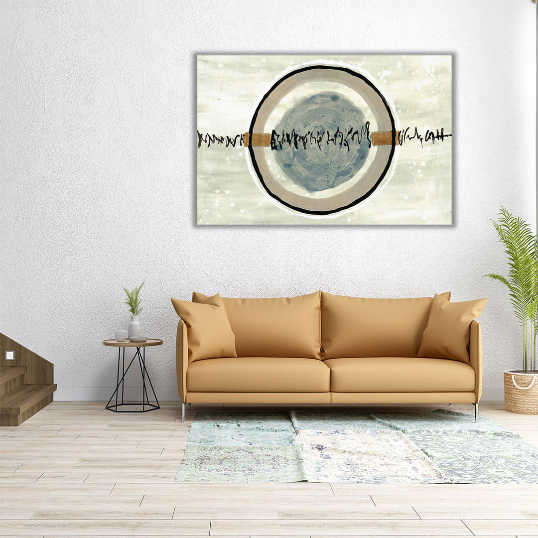 24x16 neutral abstract canvas art print framed
