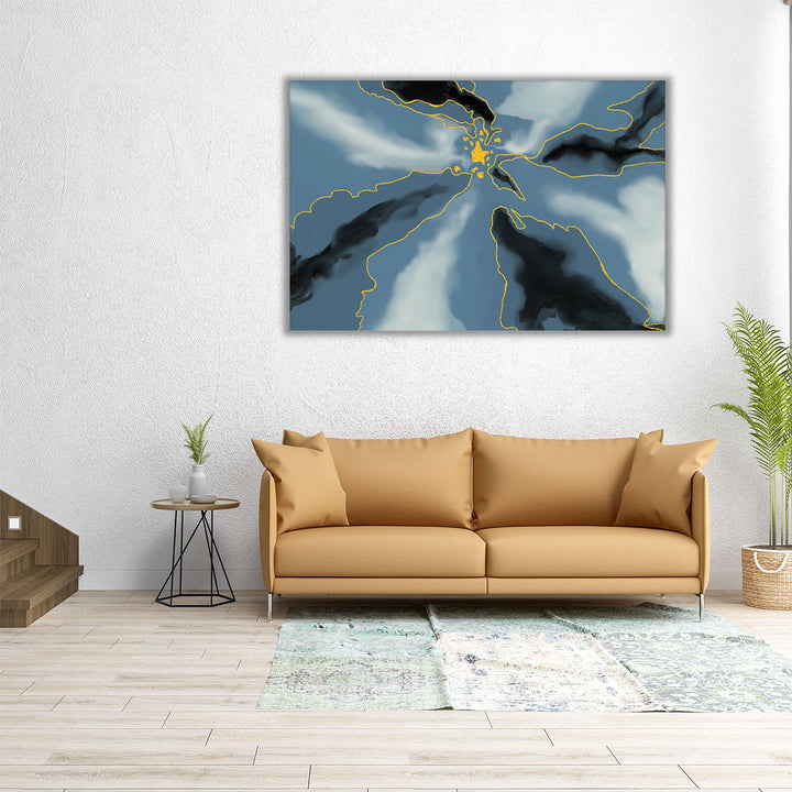 48×32 canvas print large marble-inspired art