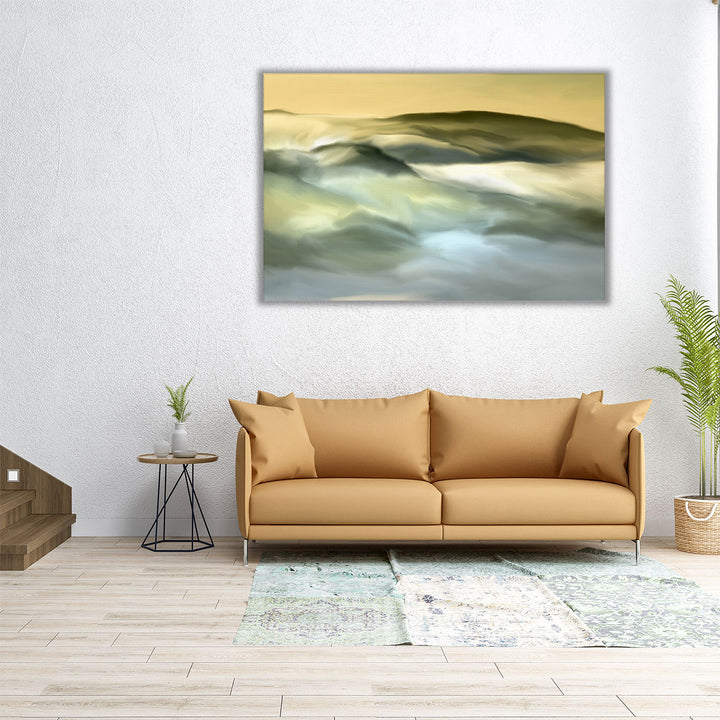 large wall art – muted botanical tones