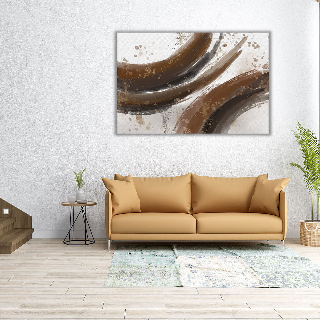 24x16 canvas art brown marble design
