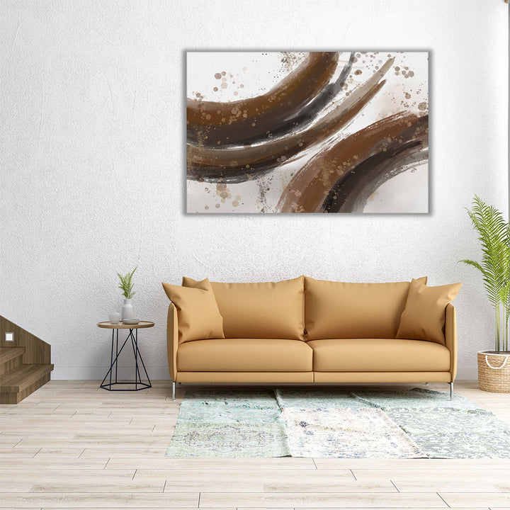 24x16 canvas art brown marble design