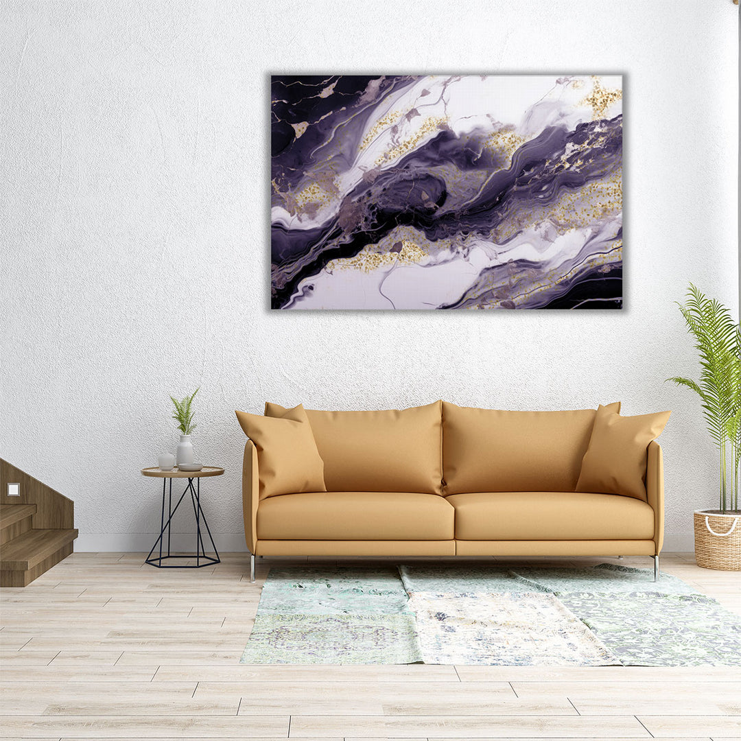 36×24 bedroom canvas marble abstract print