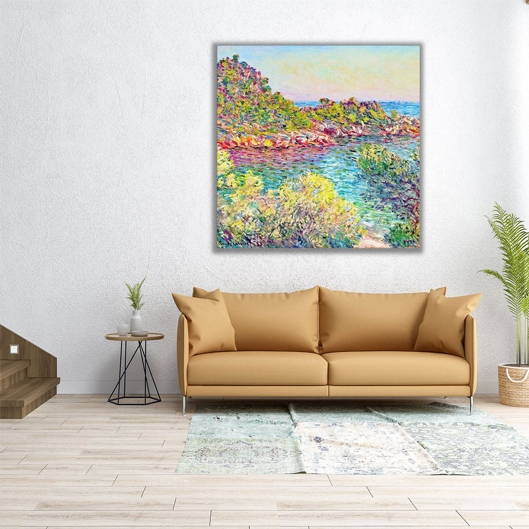 40x40 Landscape Canvas – oversized colorful wall painting