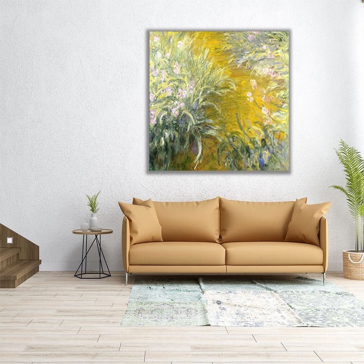 The Path Through The Irises, 1914–1917 - Canvas Print Wall Art