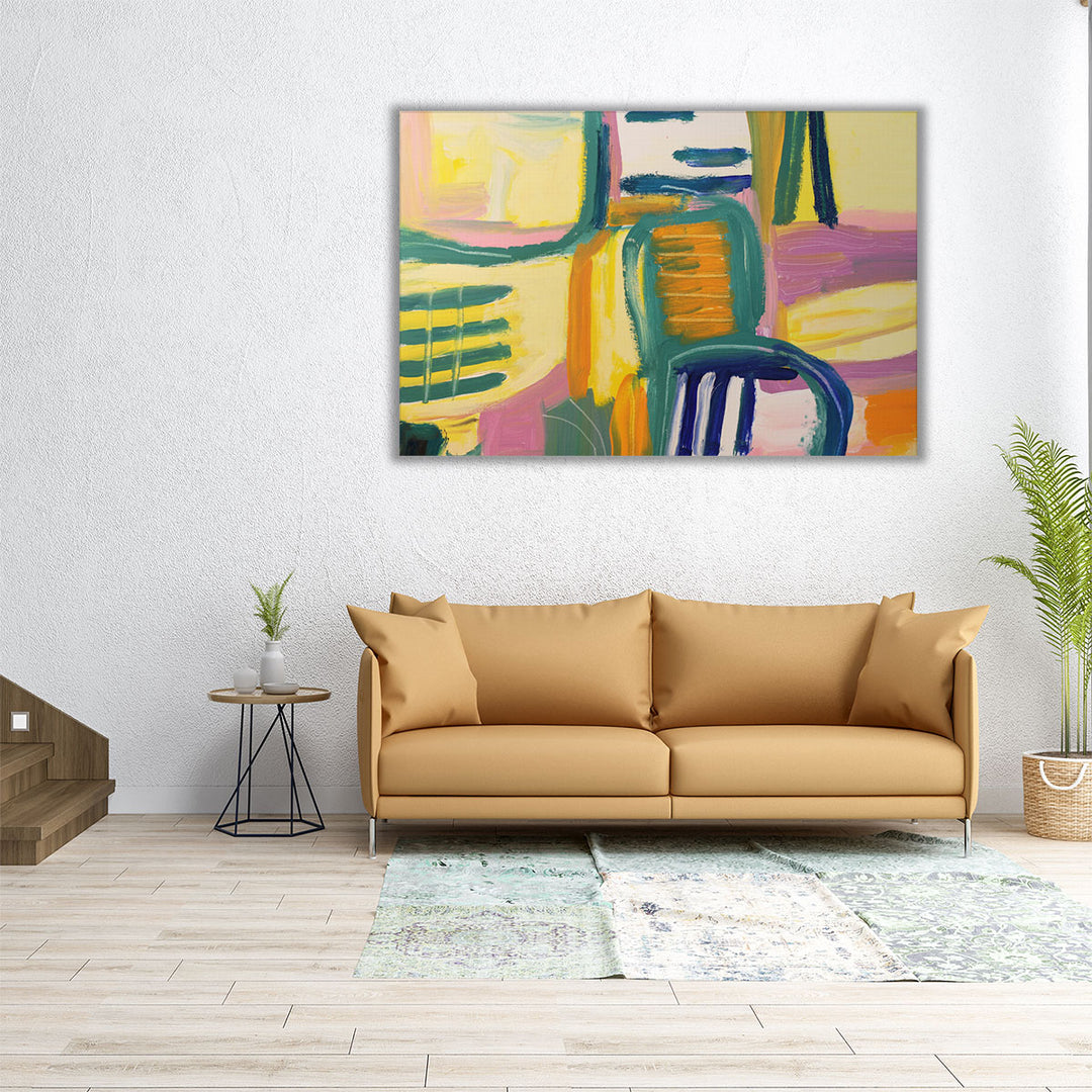 36x24 wrapped canvas colorful abstract piece