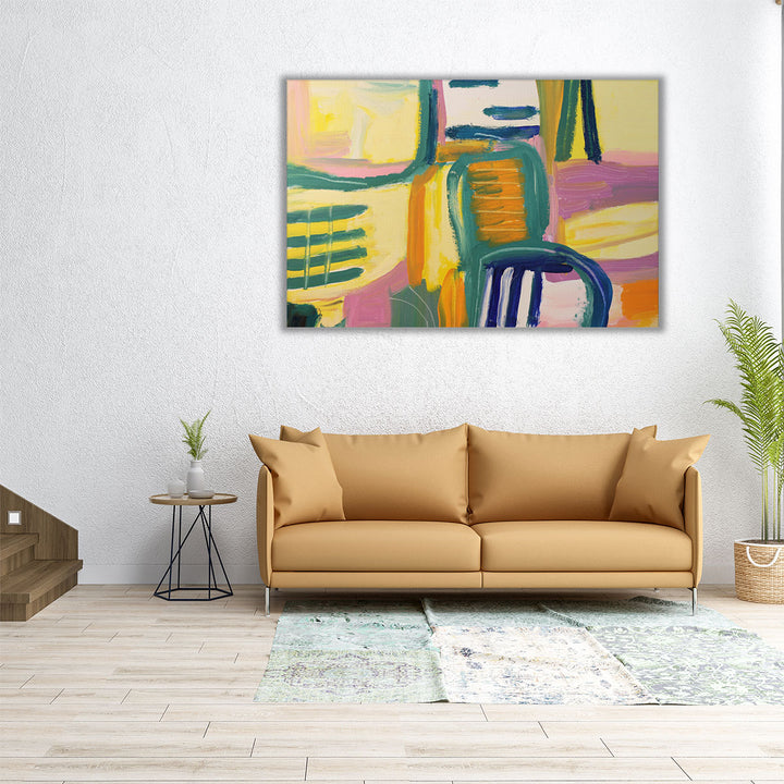 36x24 wrapped canvas colorful abstract piece