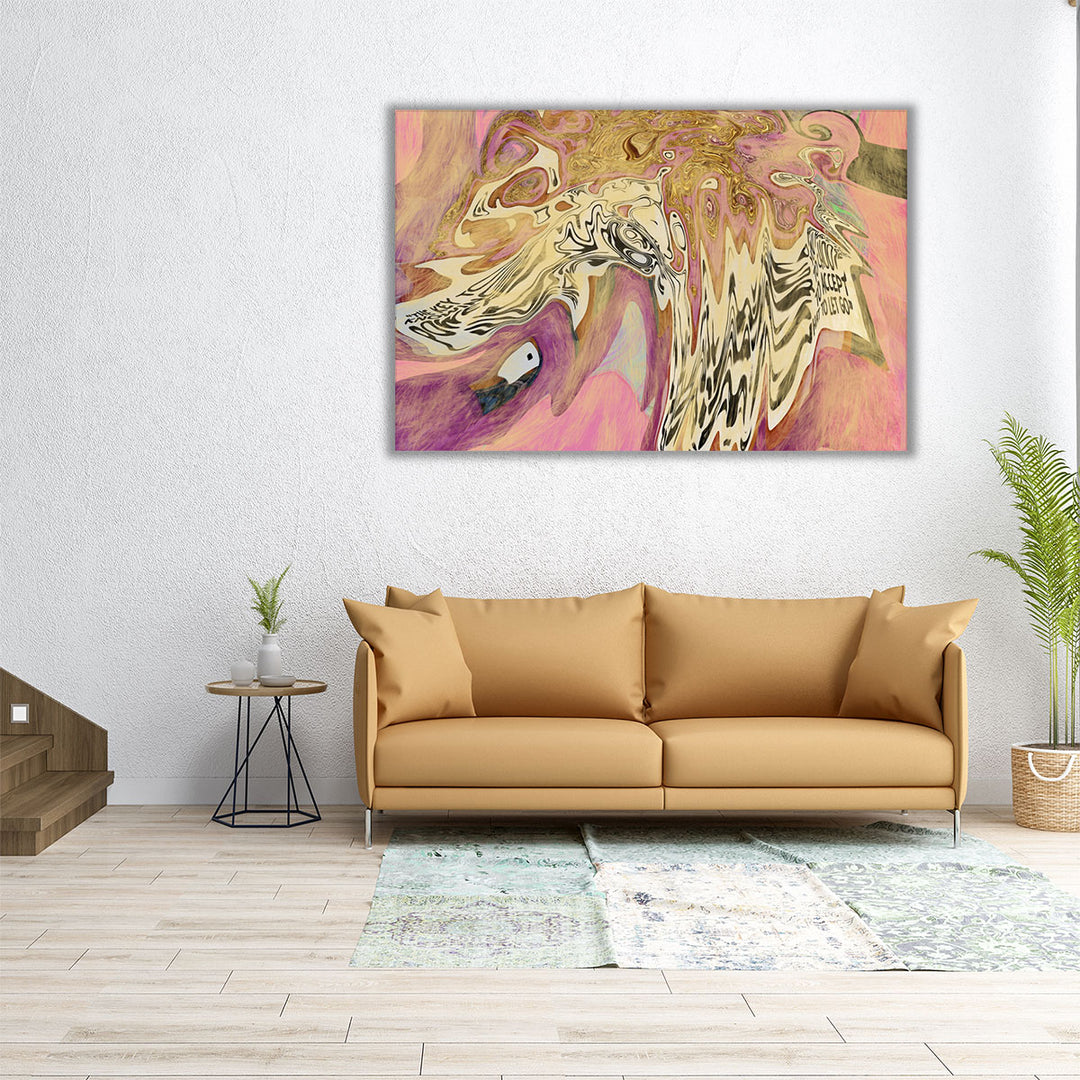 48x32 abstract marble canvas print